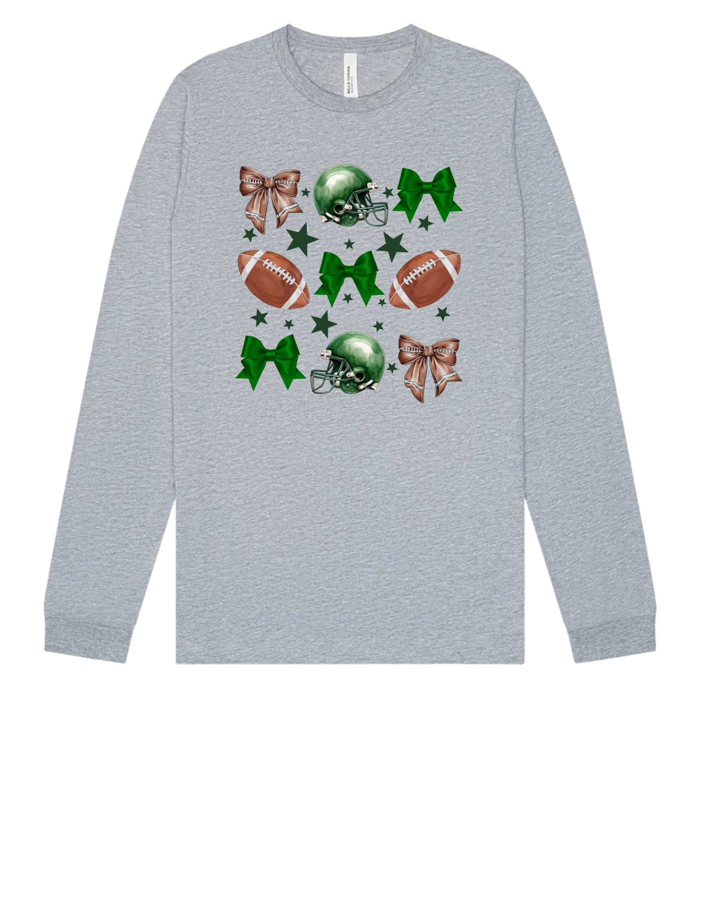 Adult Tee "Football & Bows"