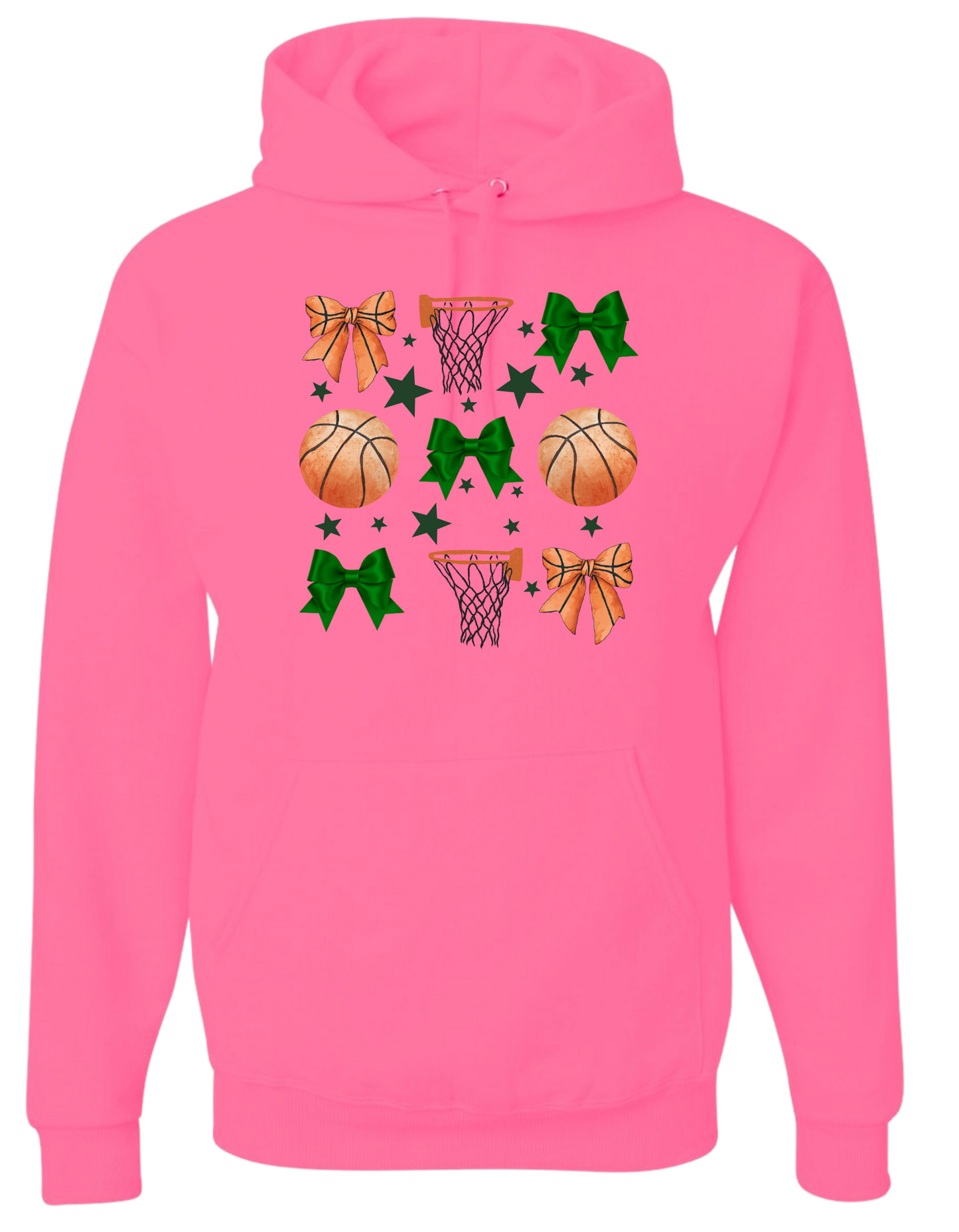 Adult "Basketball & Bows" Sweatshirt