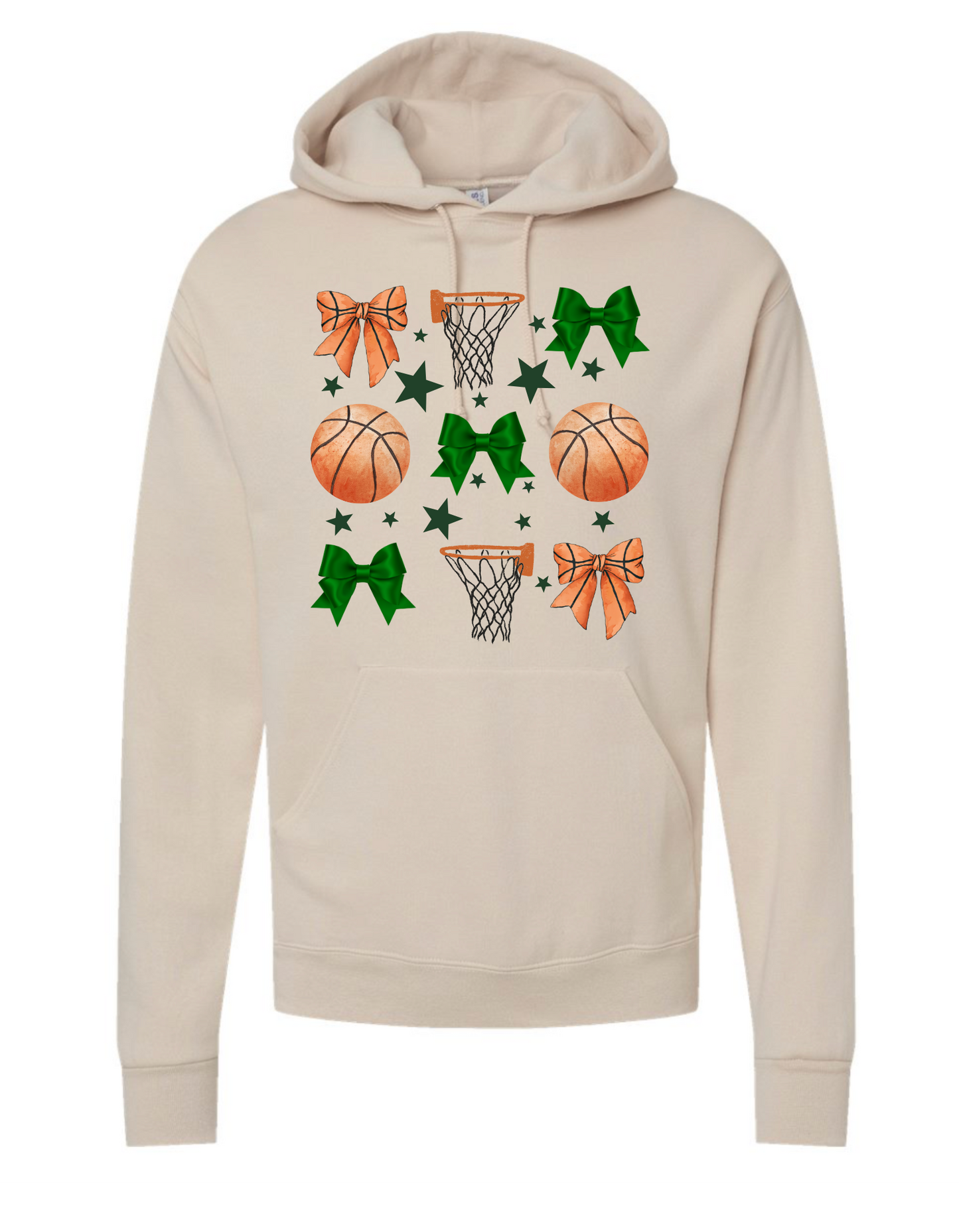 Adult "Basketball & Bows" Sweatshirt