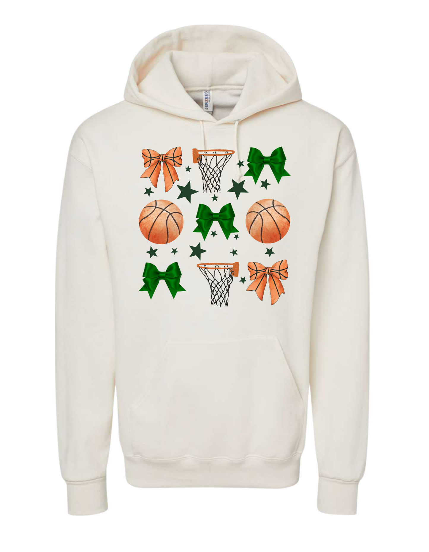 Adult "Basketball & Bows" Sweatshirt