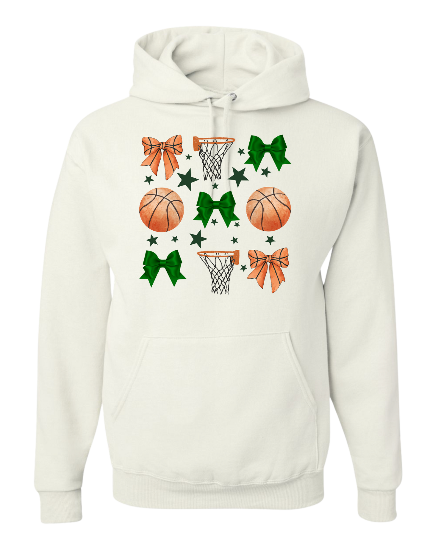 Adult "Basketball & Bows" Sweatshirt