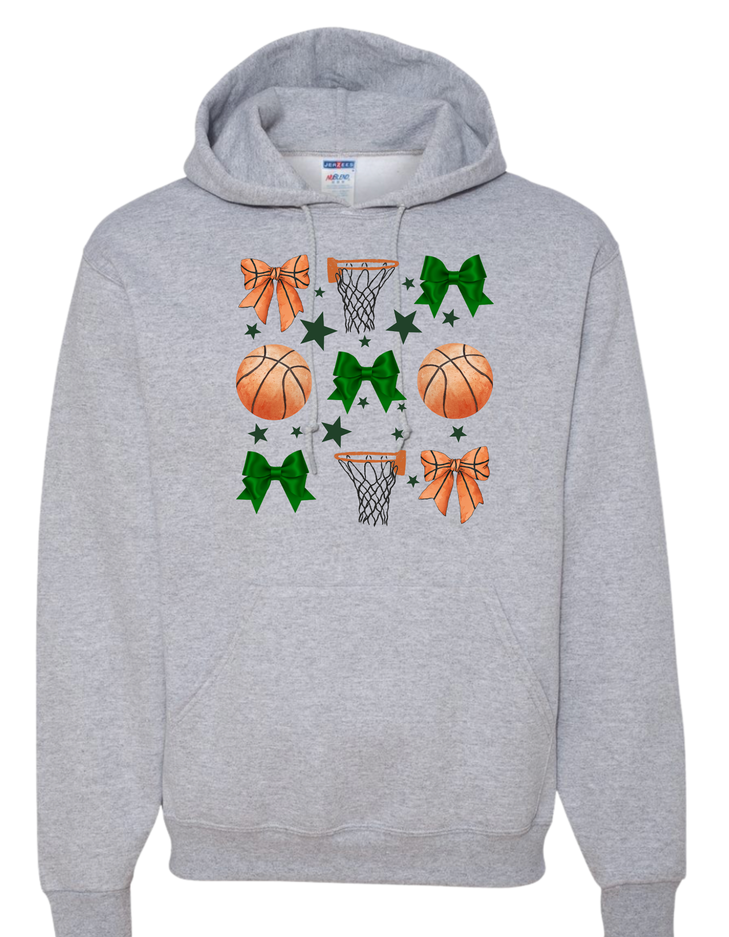 Adult "Basketball & Bows" Sweatshirt