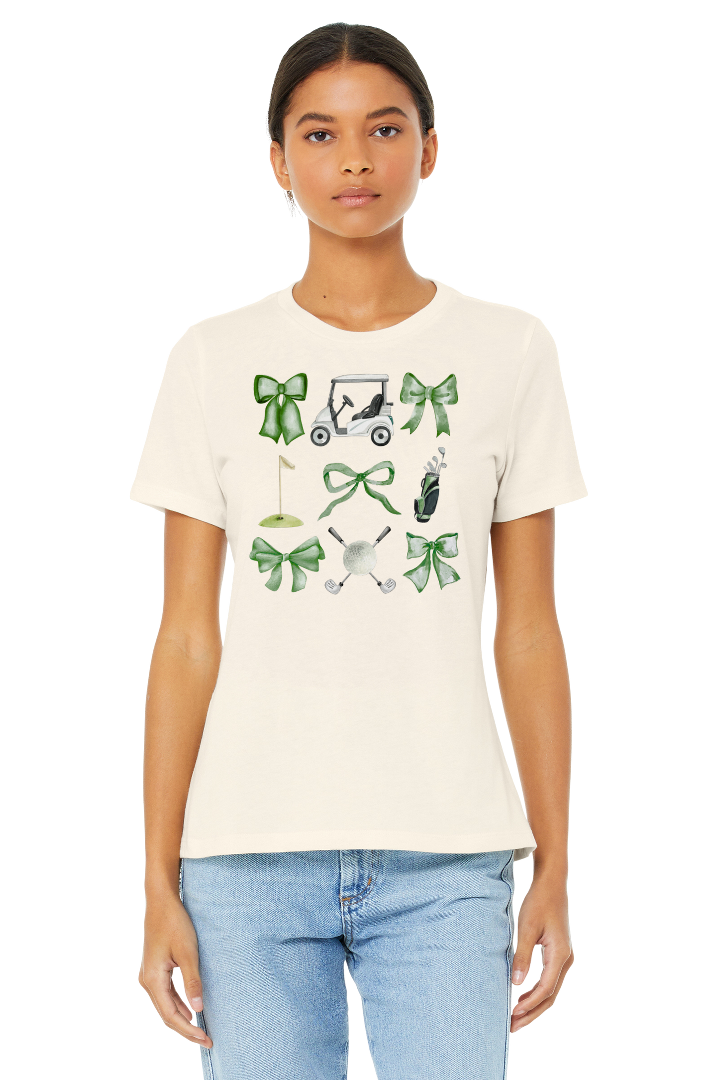 Adult Tee "Golf & Bows"