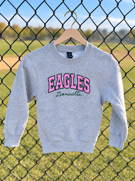 YOUTH Zionsville Eagles Embroidered Sweatshirt (Appliqué)