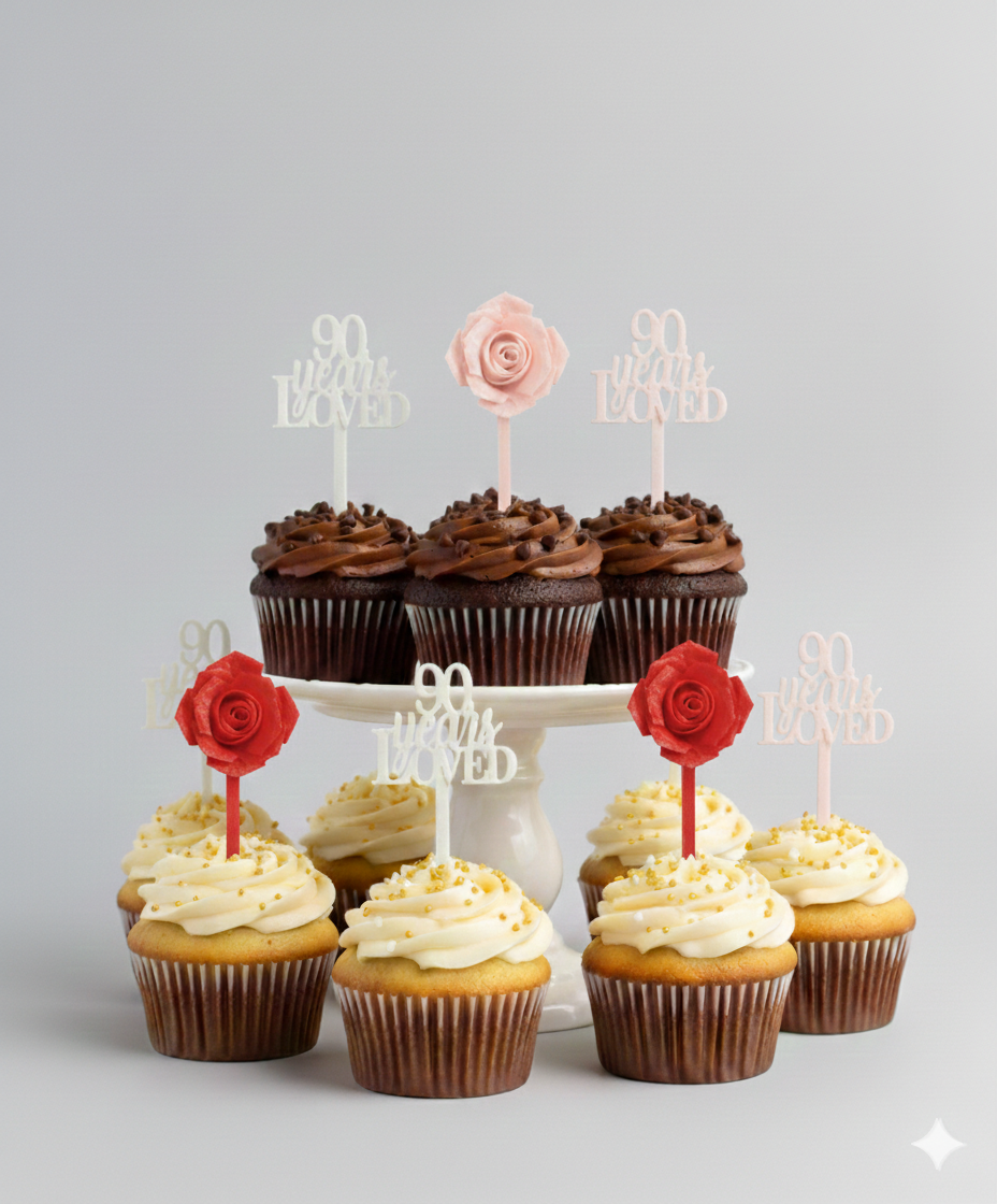 Custom Cupcake Toppers (By The Dozen)