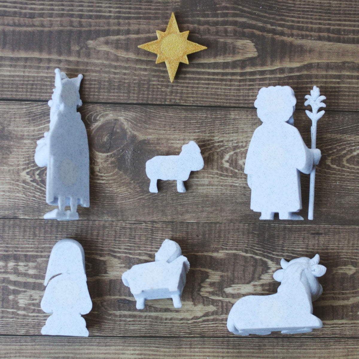 Stone Nativity Magnet Set (7 pack)