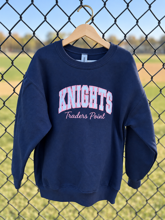 YOUTH Knights Appliqué Embroidered Sweatshirt