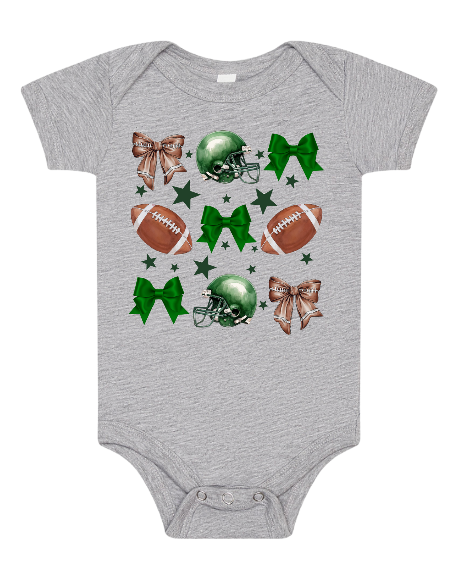 Youth Tee "Football & Bows"