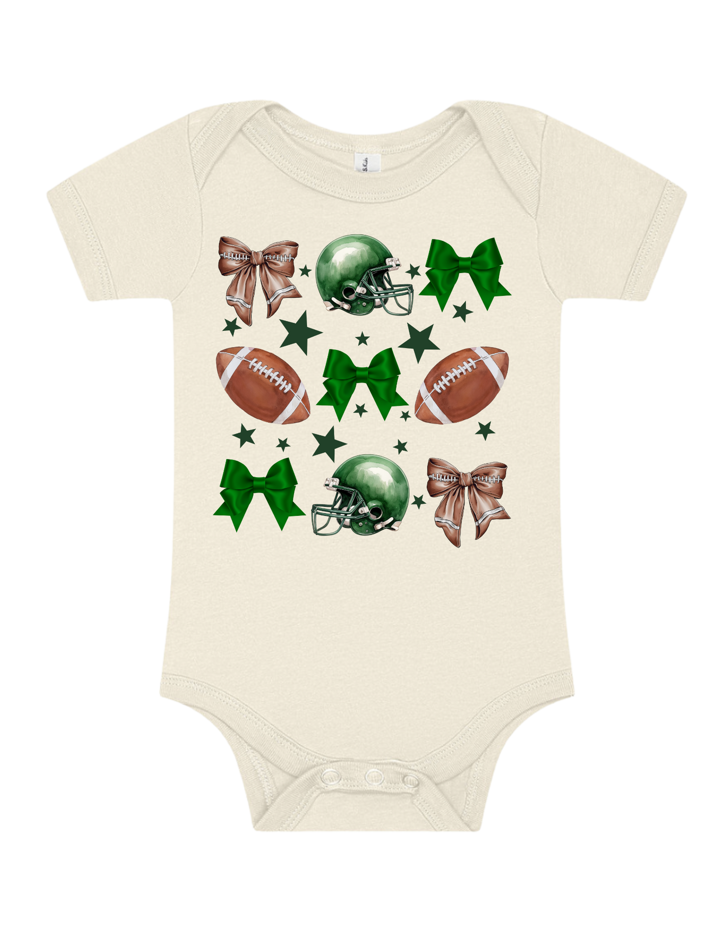 Youth Tee "Football & Bows"