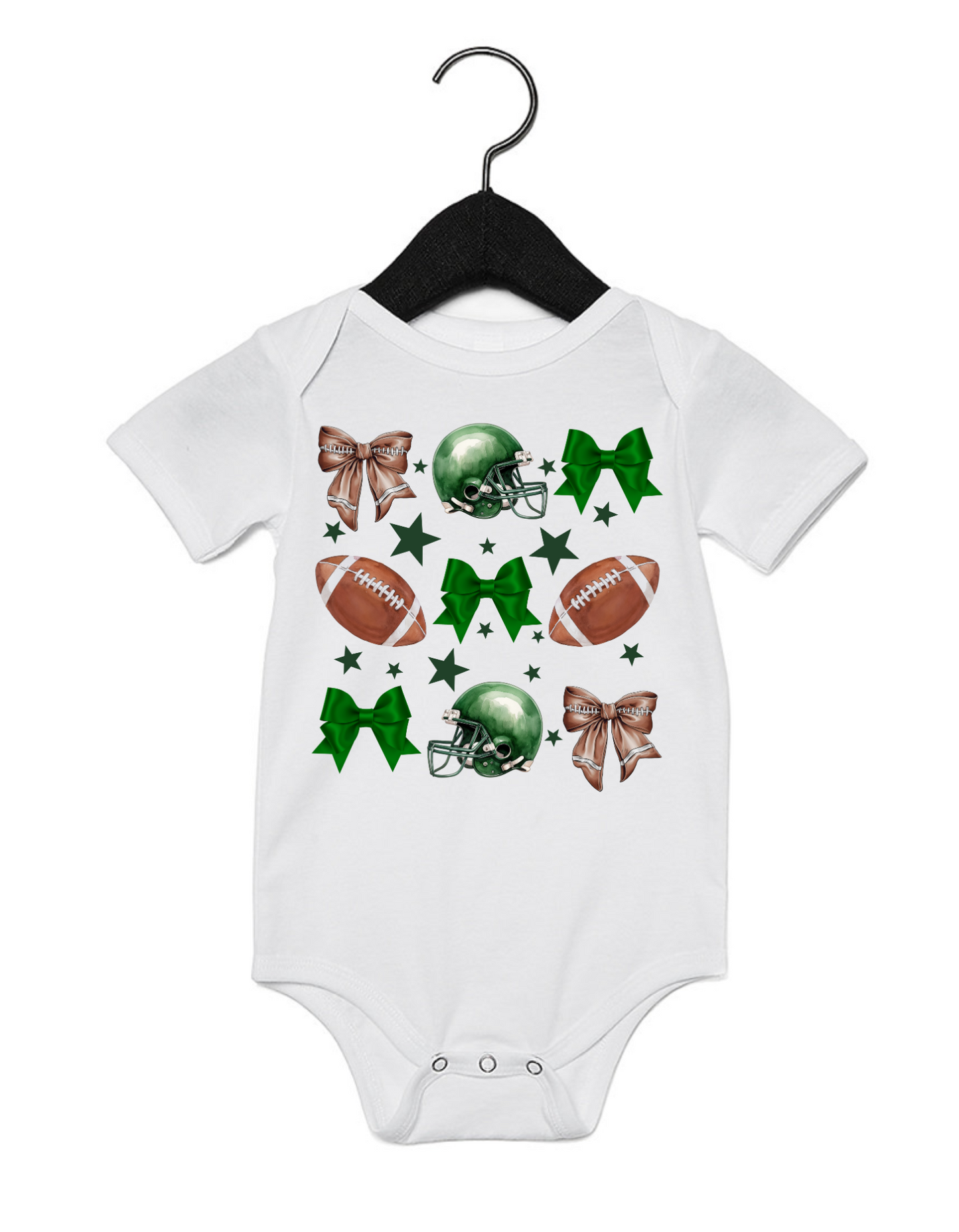 Youth Tee "Football & Bows"