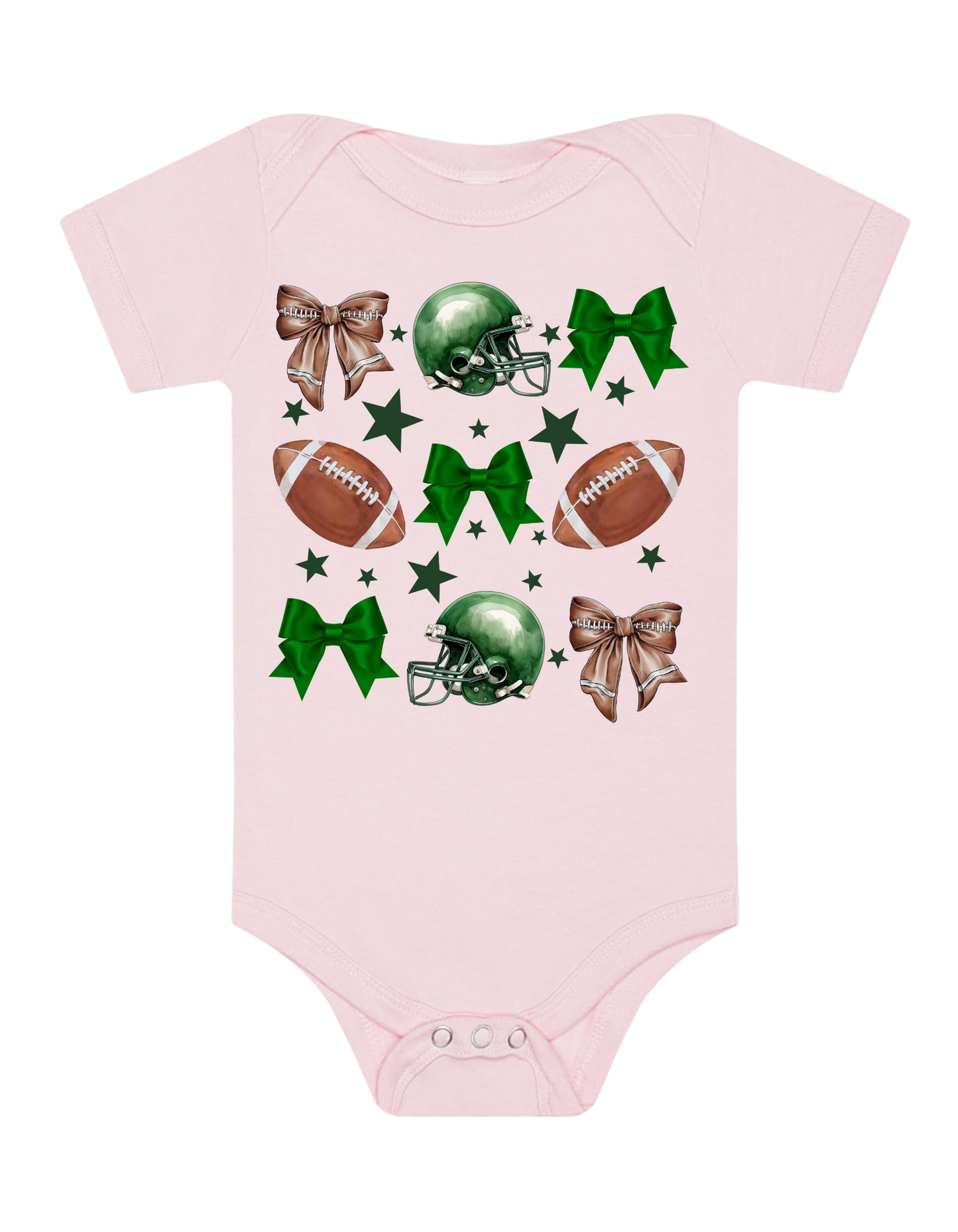 Youth Tee "Football & Bows"