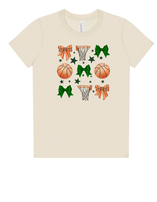 T-Shirt "Basketball & Bows"