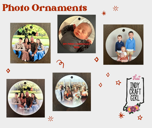 Custom Photo Ornament